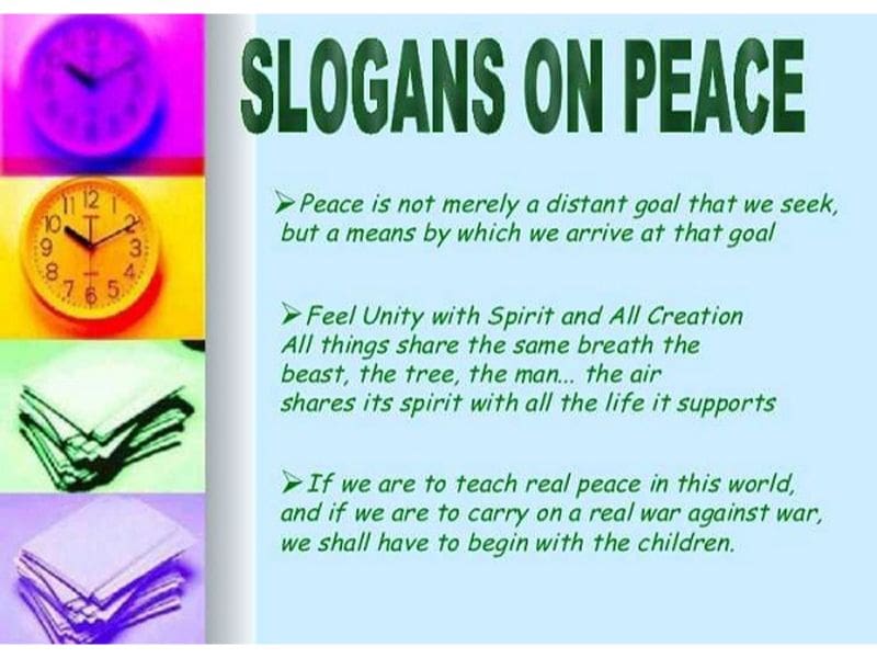 International Peace Day Slogans