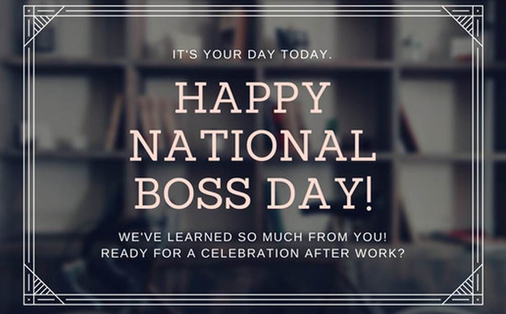 National Boss Day Messages Images