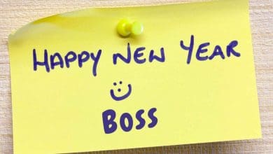 New Year wishes for boss