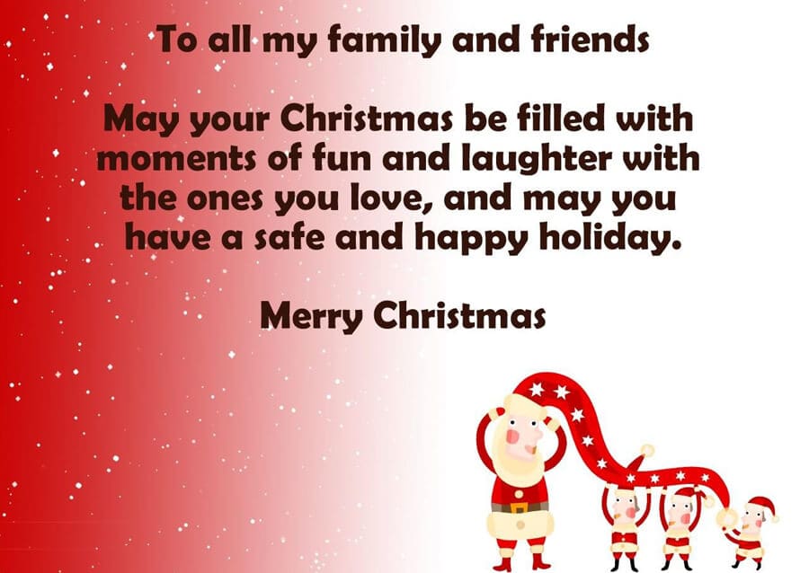 Merry Christmas Wishes to my Family